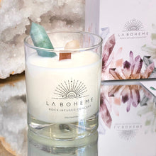 Cargar imagen en el visor de la galería, Vela Amazonita y Cuarzo Cristal